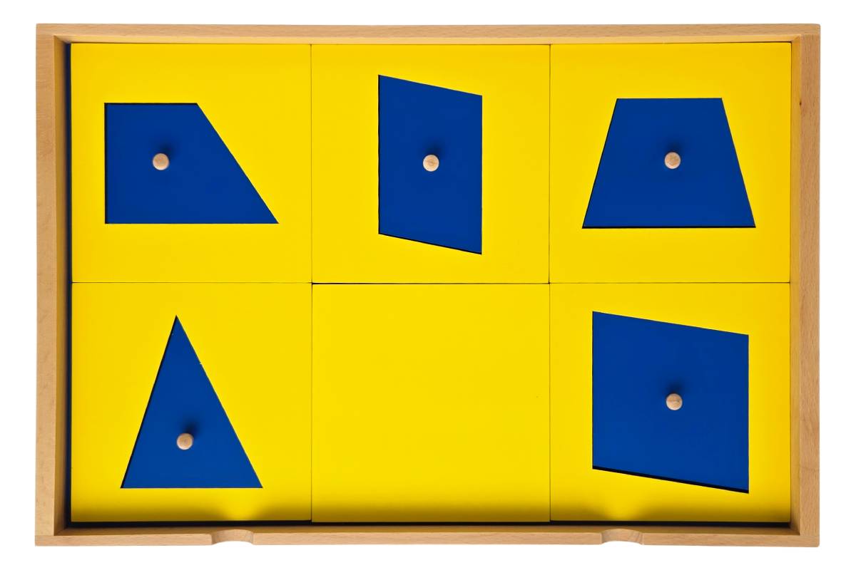 Geometric Cabinet with 35 Insets