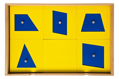 Geometric Cabinet with 35 Insets