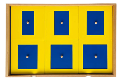 Geometric Cabinet with 35 Insets