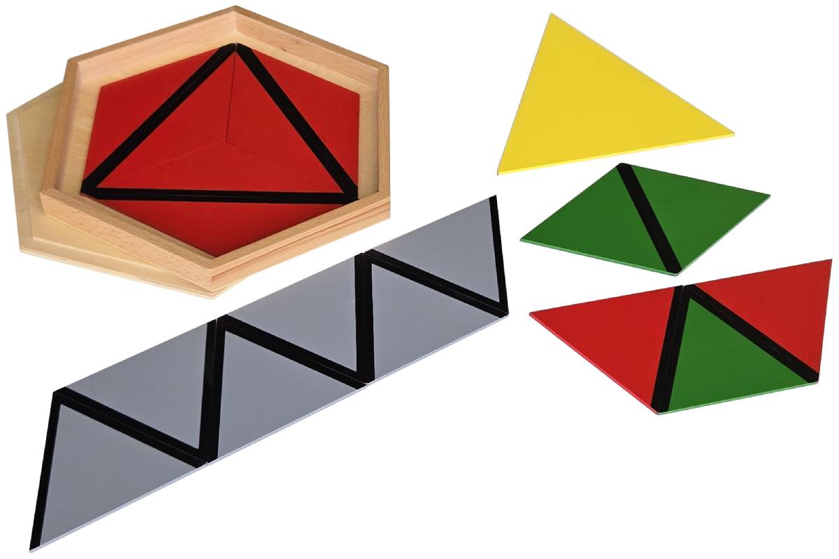 IFIT Montessori: Constructive Triangles - Small Hexagonal Box (Clearance)