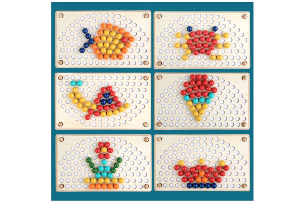 Rainbow Sorting Board with Pattern Cards